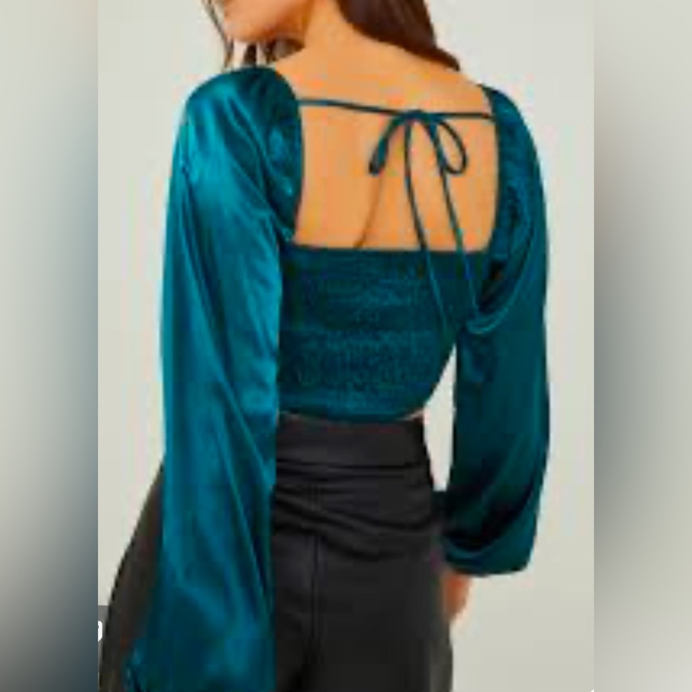 Altar’d State Calli satin corset top, size XXL - Picture 2 of 8